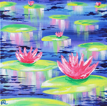 Load image into Gallery viewer, Mother&#39;s Day &quot;Perfect Pair&quot; Art Box - Water Lilies
