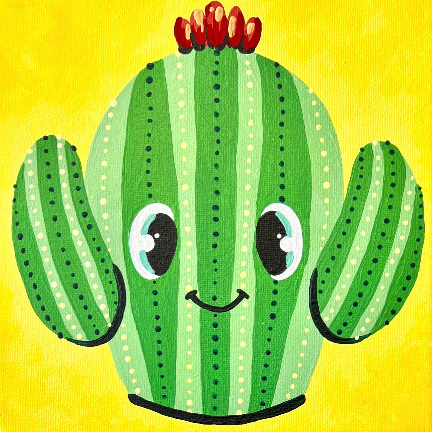 Cute Cactus Mini DIY Painting Kit