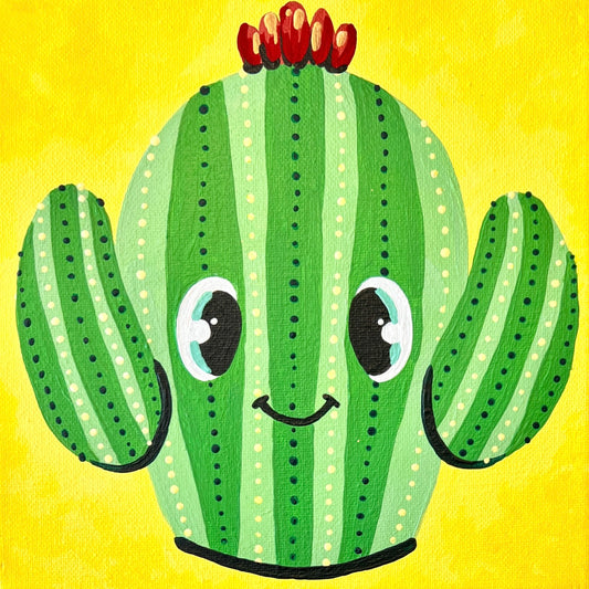 Cute Cactus Mini DIY Painting Kit