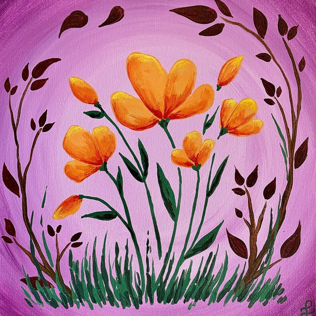 Art Box Painting Kit - Poppy Harvest