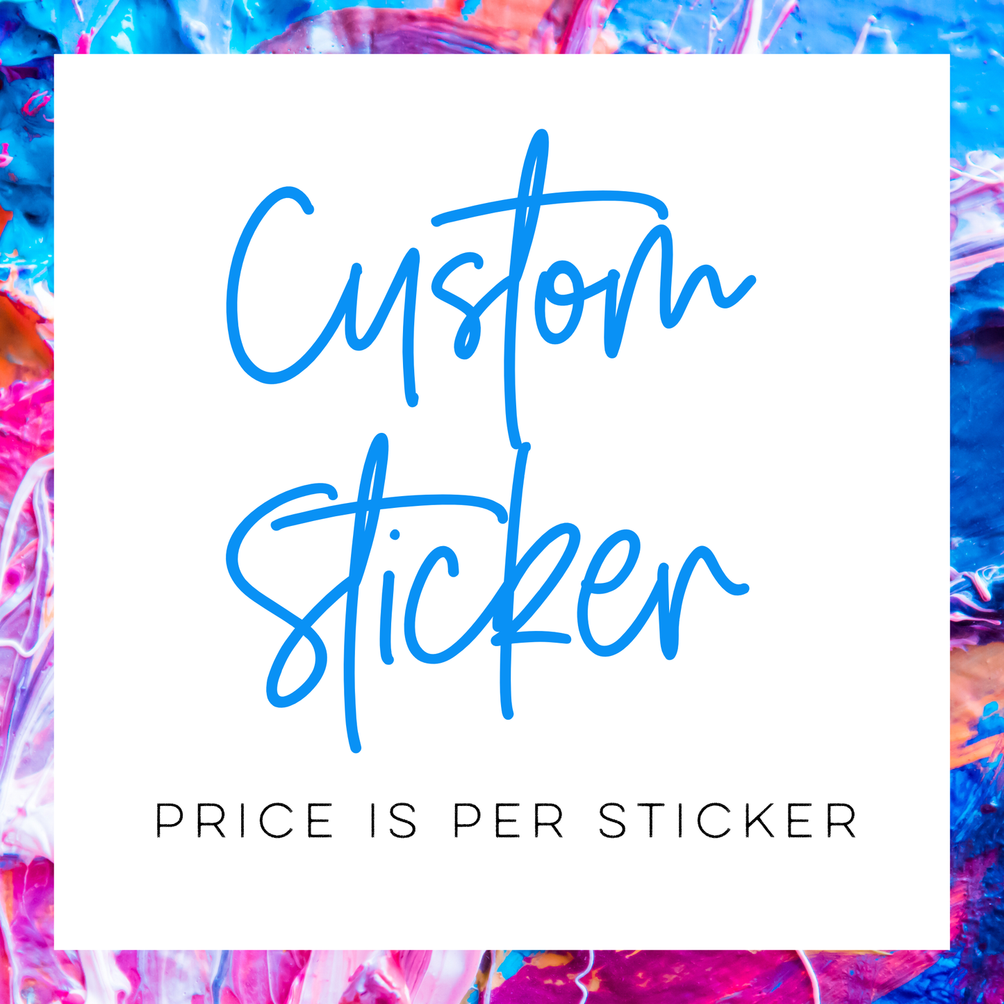Custom Logo Stickers - Art Box Add On
