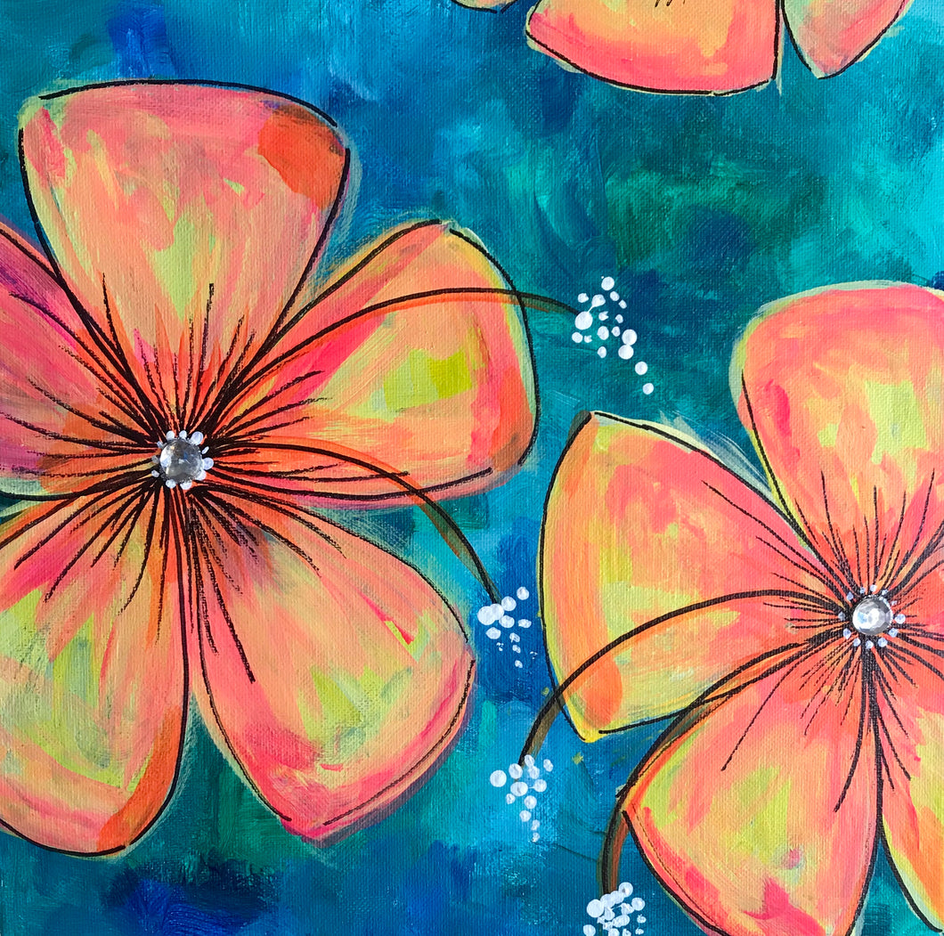 Art Box - Hawaiian Flowers