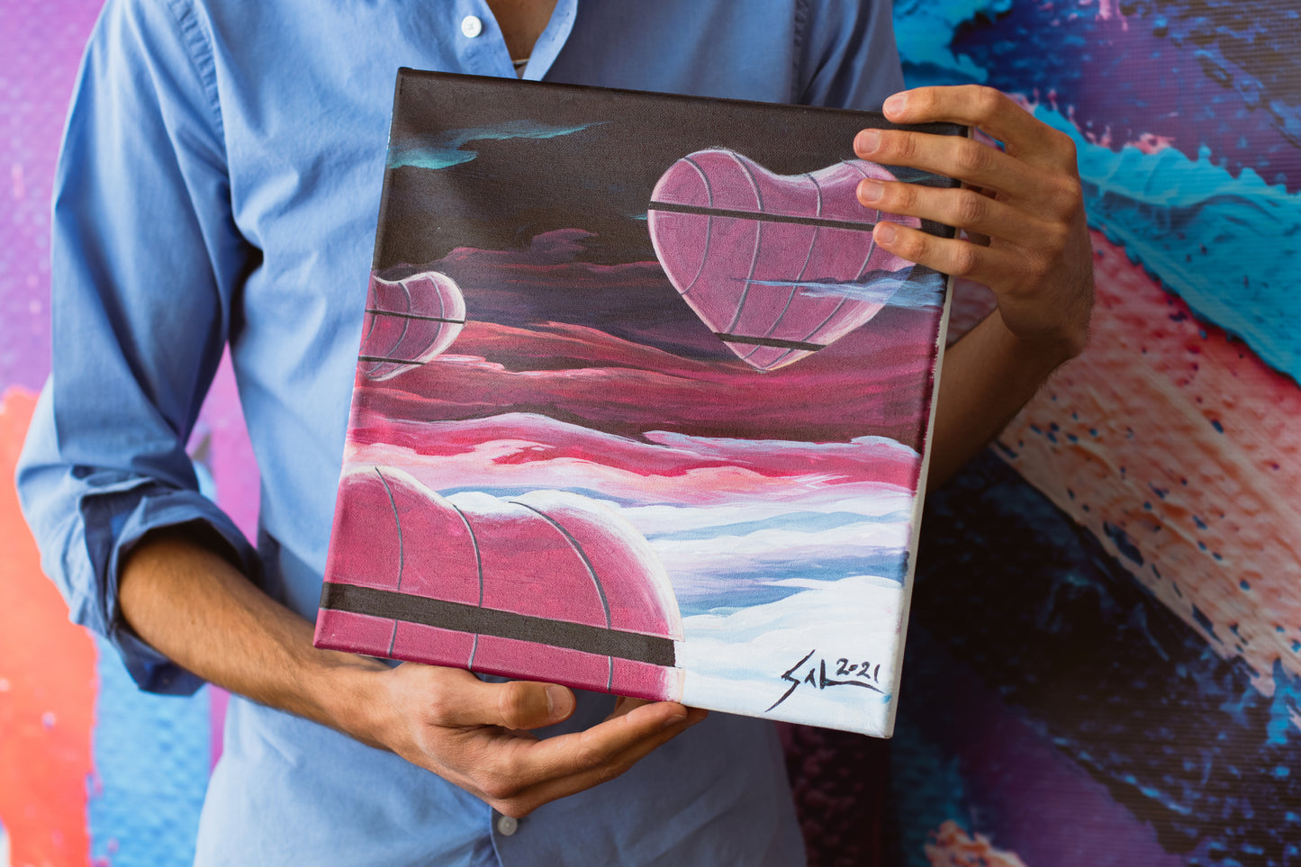 Heartscapes by Sal Cosenza: Art Box Artist Collaboration