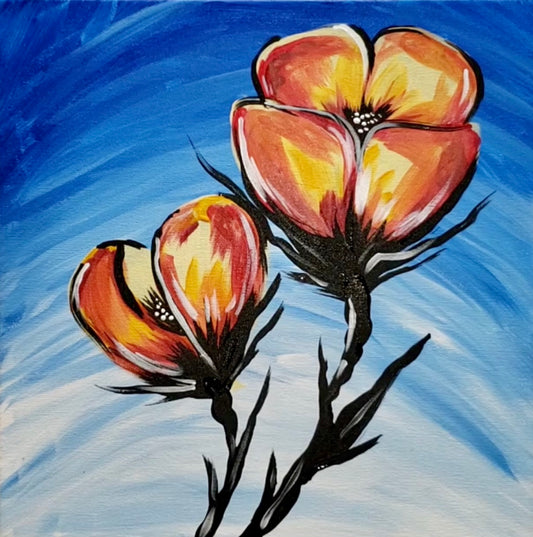 Art Box - Blooming Poppies