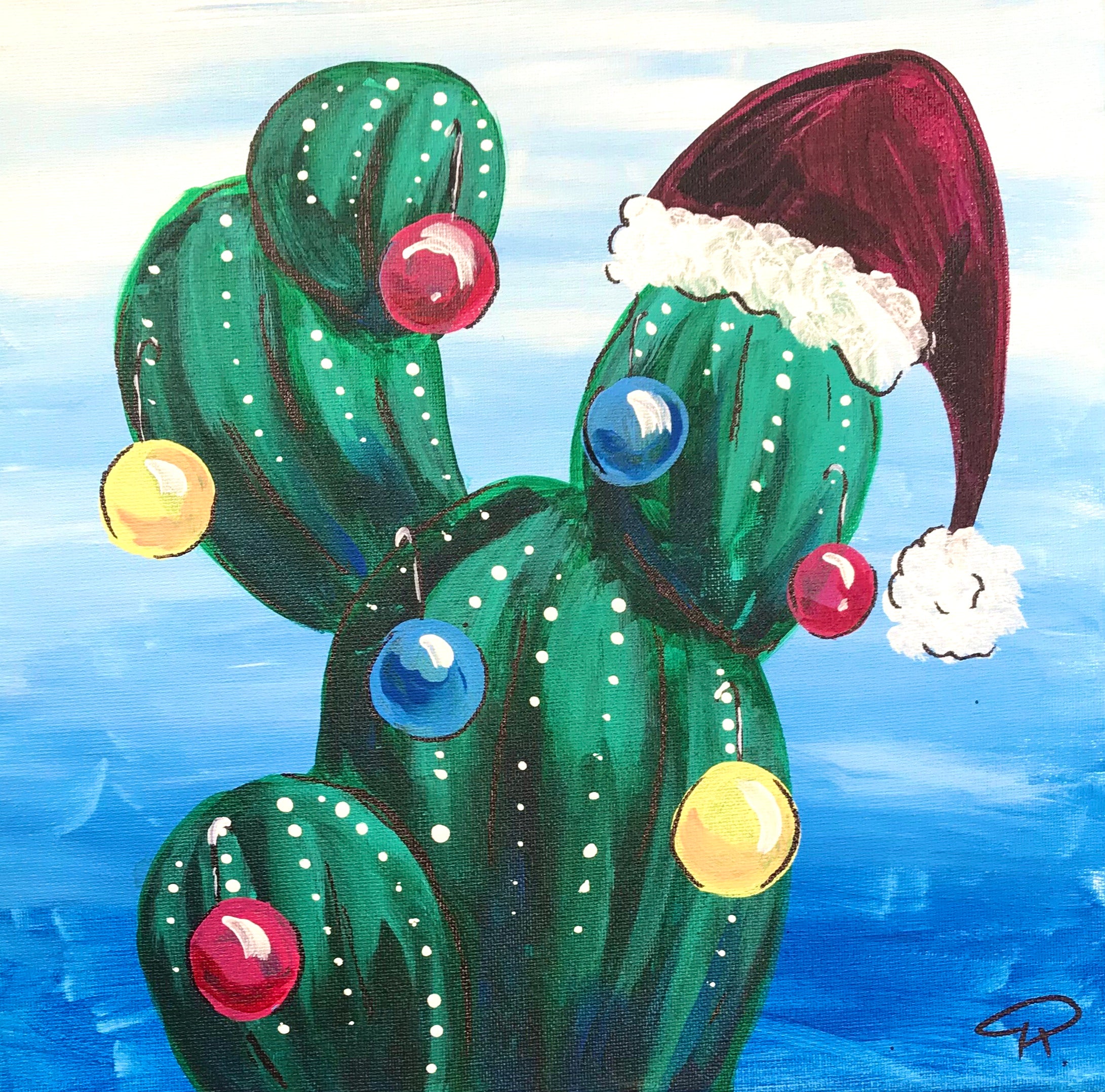 Art Box Christmas Cactus The Brush Bar Shop